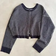 裏表OK2way仕様　ジャガードニットカーディガン