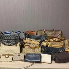 ゆ*き様 COACH バッグ 小物 17点まとめ シグネチャー レザー