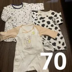 ベビーロンパース3枚