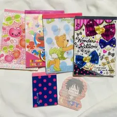 平成レトロ　メモ帳　文房具　ブックメモ　プチメモ　ミニメモレター　セット