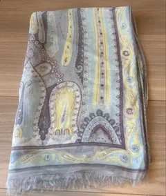 ETRO エトロ　シルク100% ロングスカーフ　ストール　ペイズリー柄のサムネイル