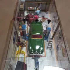 タミヤ 1/20 ホンダ S800 ガレージ風 車庫 ジオラマ ケース付 - メルカリ