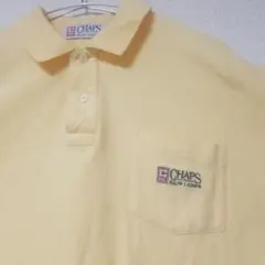 チャプス　ラルフローレン　RALPH LAUREN ポロシャツ　古着　春イエロー