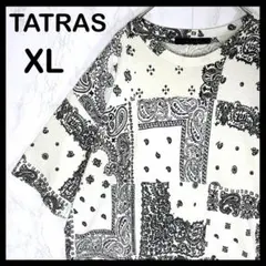 美品/希少XL】TATRAS タトラス ペイズリー バンダナ柄 Tシャツ - メルカリ