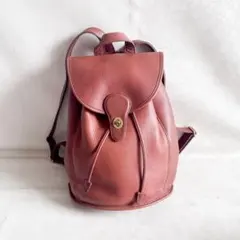 美品】オールドコーチ 9943 ターンロック グラブタンレザー バック