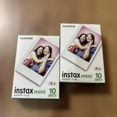 チェキフィルム instax mini インスタックスミニ　10枚　2個セット