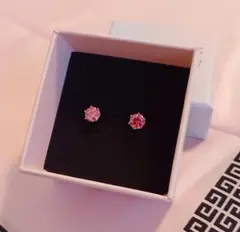 モアサナイト ピアス(両耳用)