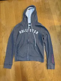 Hollister ジップアップパーカー グレー L