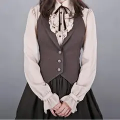 NO.S PROJECT スタイリッシュベスト ブラウン