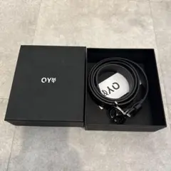 OY レザーベルト　シルバー/ブラック