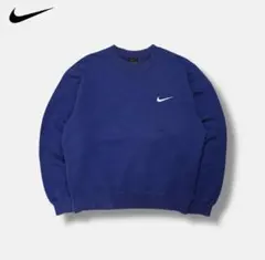 90s NIKE 刺繍ロゴ vintage ネイビー M ストリートのサムネイル