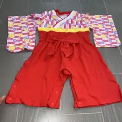 袴　ロンパース 着物　80 ベビー