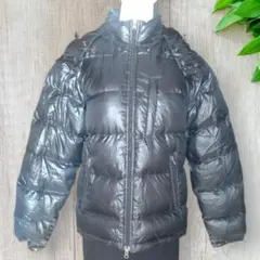 GAP ユニセックス ダウンジャケット XS 黒 フード付 リアルファー 474