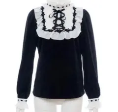 Secret Honey シークレットハニー ヨーク切替ベロアブラウ