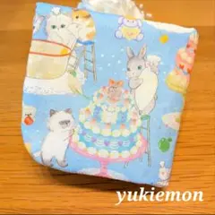 新作☆ふわふわガーゼハンカチ⭐️ユキエモン☆クックキャッツ☆fuwara ねこ