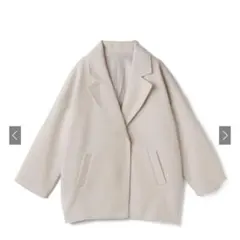 GRL モッサニットコクーンジャケット アイボリー fo1437