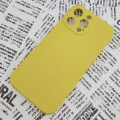 iPhone 14ProMax シリコンケース [11] イエロー