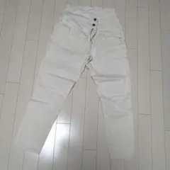 LOWRYSFARM　ホワイト カジュアルパンツ Mサイズ