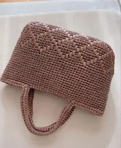 スズランテープバッグ かごバッグ マルシェバッグ ハンドメイドバッグ