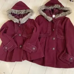アクシーズファム キッズ　姉妹コーデ　ゴシック風コート　アウター　120 140