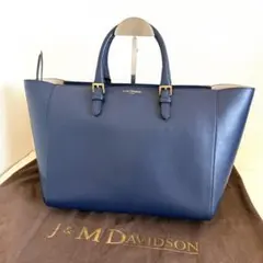 美品　J&M DAVIDSON OLIVIA ネイビー　トートバッグ 2wayのサムネイル