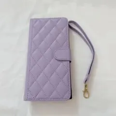 キルティングレザー調 手帳型ケース マグネット開閉式