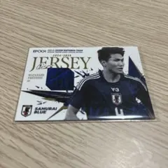 サッカー日本代表 ジャージーカード2枚セット 長友佑都 大久保嘉人