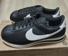 【新品】Nike ブラックレザー26.5cm（WMNS CORTEZ）