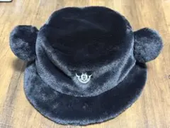 【美品】ミッキーマウス ハット　帽子 黒 58cm