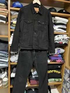 リーバイスブラックデニム　セットアップ