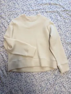 無印良品 二重編みスウェットシャツ アイボリー XS