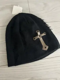 【新品未使用】キッズ　ニット帽　ブラック