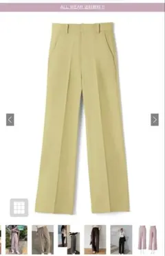 新品未使用 GRLセンタープレスストレートパンツ XS