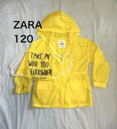120 新品ZARA girl レインパーカー ポーチ付
