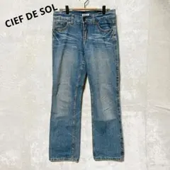 クレソドル ブーツカットデニムパンツ L ブルー 綿 ヴィンテージ Y2K