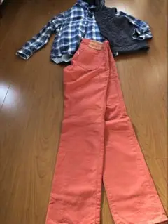 LEVI Sレンガ色29x32【コーデュロイ】　スリムストレート
