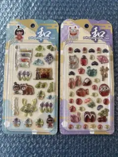 正規品　和柄ぷくぷくキャンディーシール　ドロップシール　こどもの日　招き猫