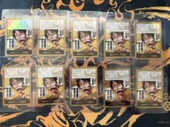 ONE PIECE ドン!!カード 金ドン ルフィ ギア4 スネイクマン 10枚