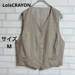 【ロイスクレヨン LoisCRAYON】レディースベスト　ベージュ　毛100％