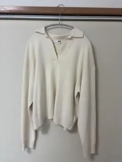 UNIQLO スムースコットンリラックスポロセーター