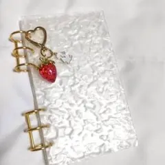 リフィル5枚（耳付き）いちご　a6 　バインダー貯金 　韓国