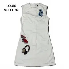 LOUIS VUITTON ヴィトン ワッペン ノースリーブ ワンピース 34のサムネイル