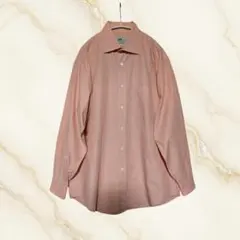 Henry Cotton's　ブロードシャツ　ピンク　L　古着
