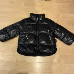 H&M エイチアンドエム　キッズ 中綿ジャケット アウター ブラック 黒　100