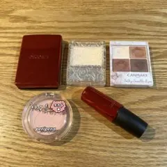 コスメ5点まとめ売り　アイシャドウパレット チーク　ハイライト　口紅
