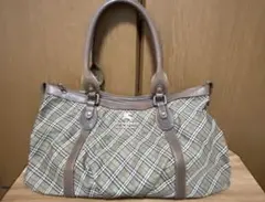 BURBERRY BLUE LABEL チェック柄ハンドバッグ