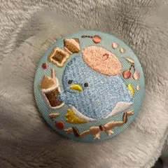 サンリオ タキシードサム 刺繍缶バッジ
