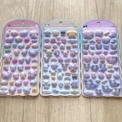 サンリオ コットンパフィシール ハローキティ マイメロ クロミ 3種セット