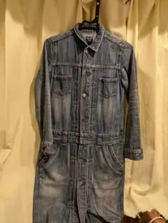 チャオパニック インディゴデニムカバーオール