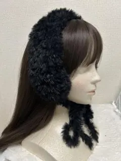 [ハンドメイド] 再販！ イヤーマフ 耳あて ブラック